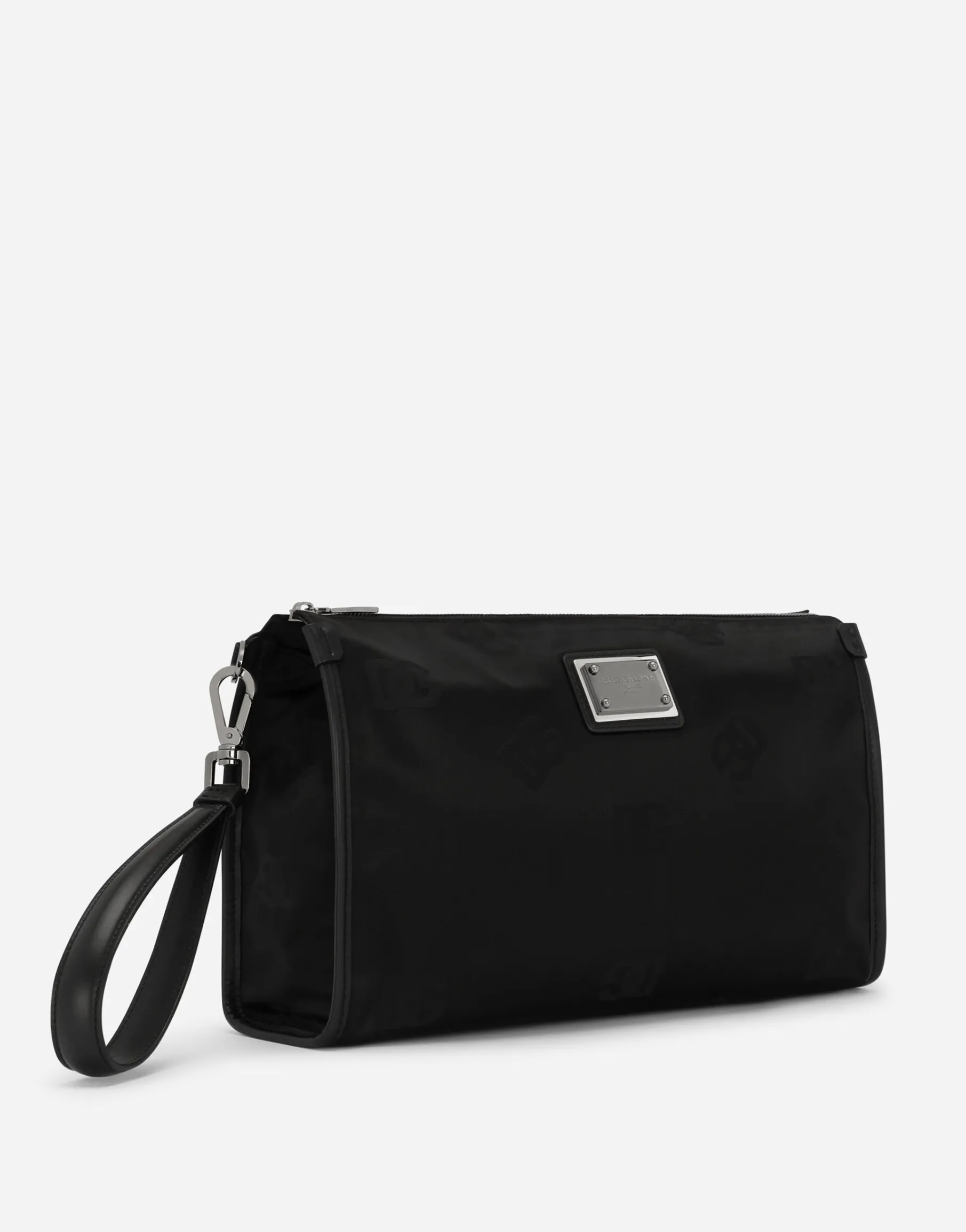 Nylon pouch with logo