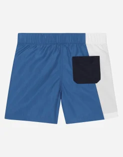 Nylon swim trunks with DG logo print