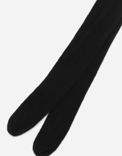 Openwork cotton tights