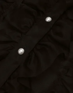 Organza shirt with shirt front and ruffles