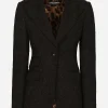 Ornamental jacquard Turlington blazer