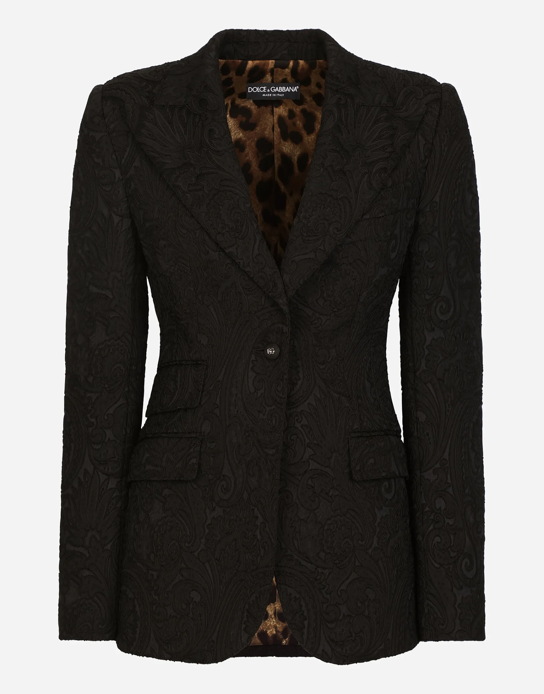 Ornamental jacquard Turlington blazer
