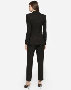 Ornamental jacquard Turlington blazer