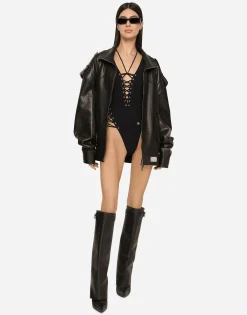 Oversize bullskin jacket