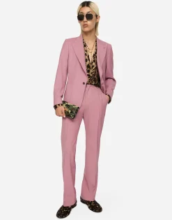 Oversize silk shirt with leopard print