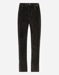 Oversize velvet pants