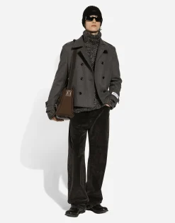 Oversize velvet pants
