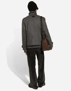 Oversize velvet pants