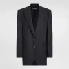 Oversize woolen jacket