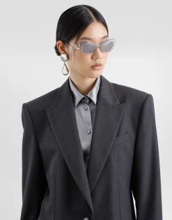 Oversize woolen jacket