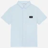 Oxford shirt with logo tag