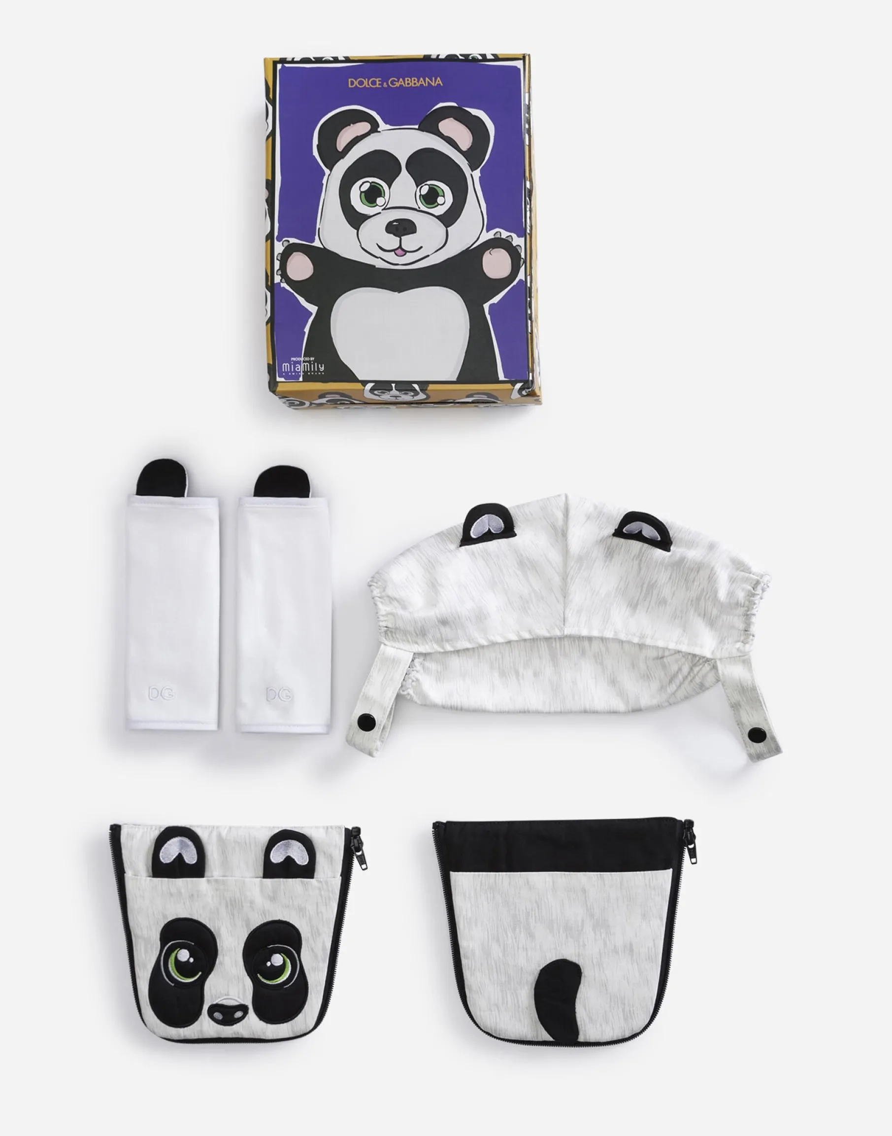 Panda cover for baby carrier