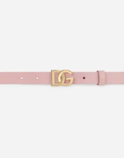 Patent leather belt with DG logo