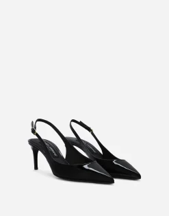 Patent leather Cardinale slingbacks