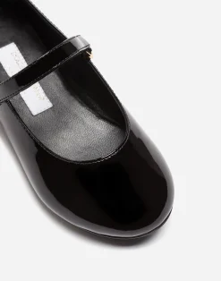 Patent leather mary jane ballet flats