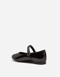 Patent leather mary jane ballet flats