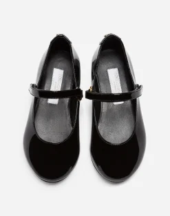 Patent leather mary jane ballet flats