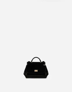 Patent leather mini Sicily bag