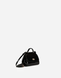 Patent leather mini Sicily bag