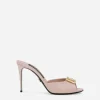 Patent leather mules