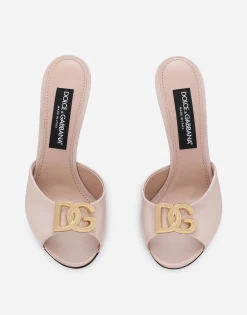 Patent leather mules