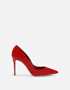 Patent leather pumps
