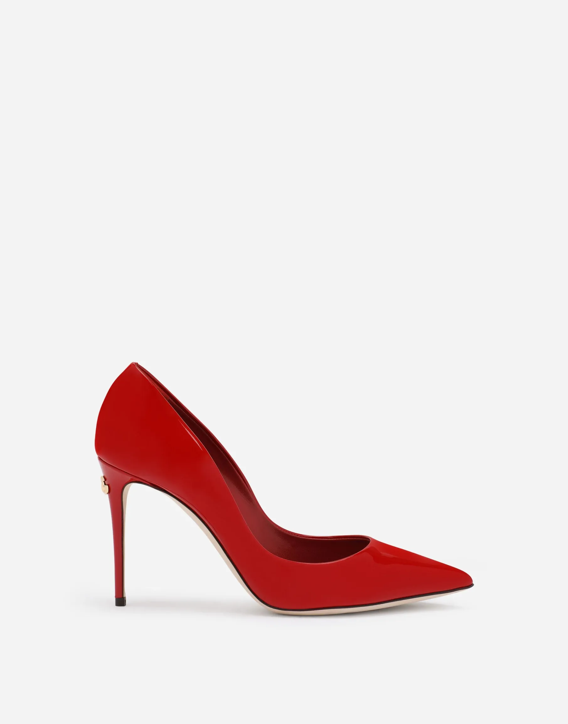 Patent leather pumps