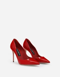 Patent leather pumps