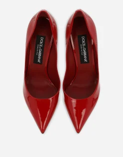 Patent leather pumps