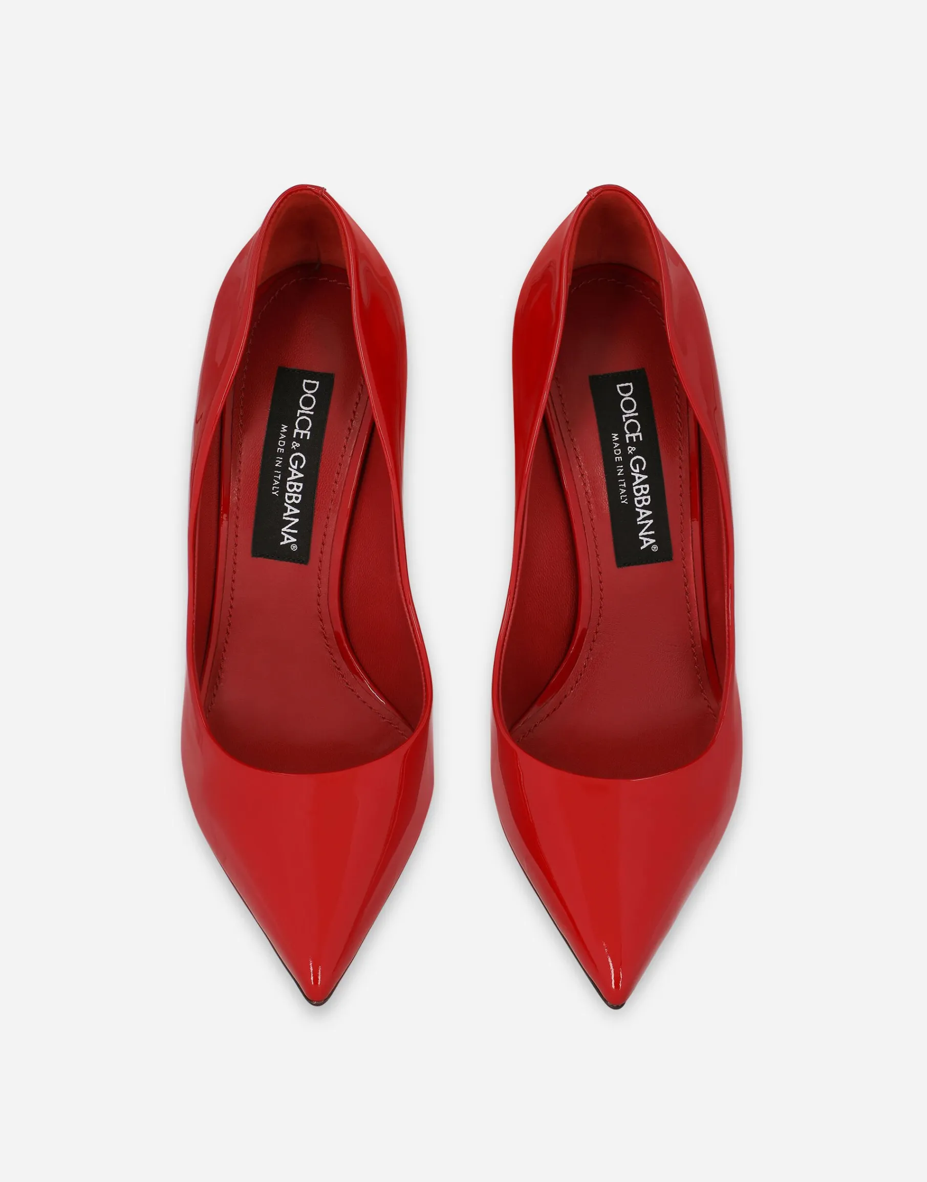 Patent leather pumps