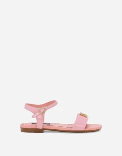 Patent leather sandals