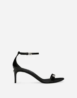 Patent leather sandals