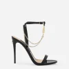 Patent leather sandals