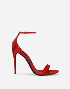 Patent leather sandals