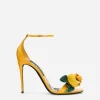 Patent leather sandals