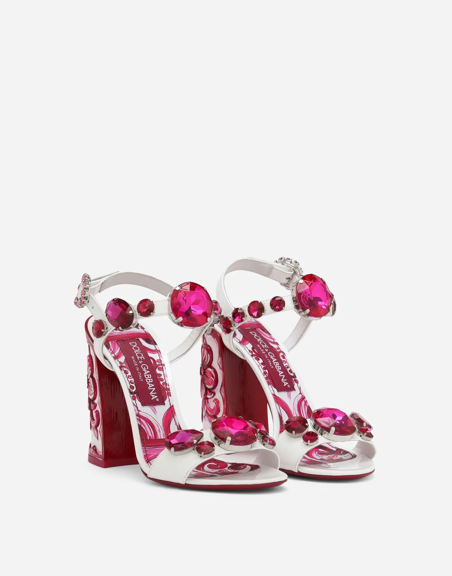 Patent leather sandals