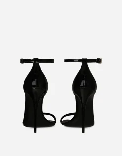 Patent leather sandals