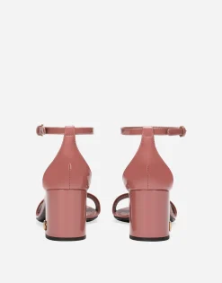 Patent leather sandals