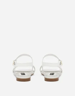 Patent leather sandals