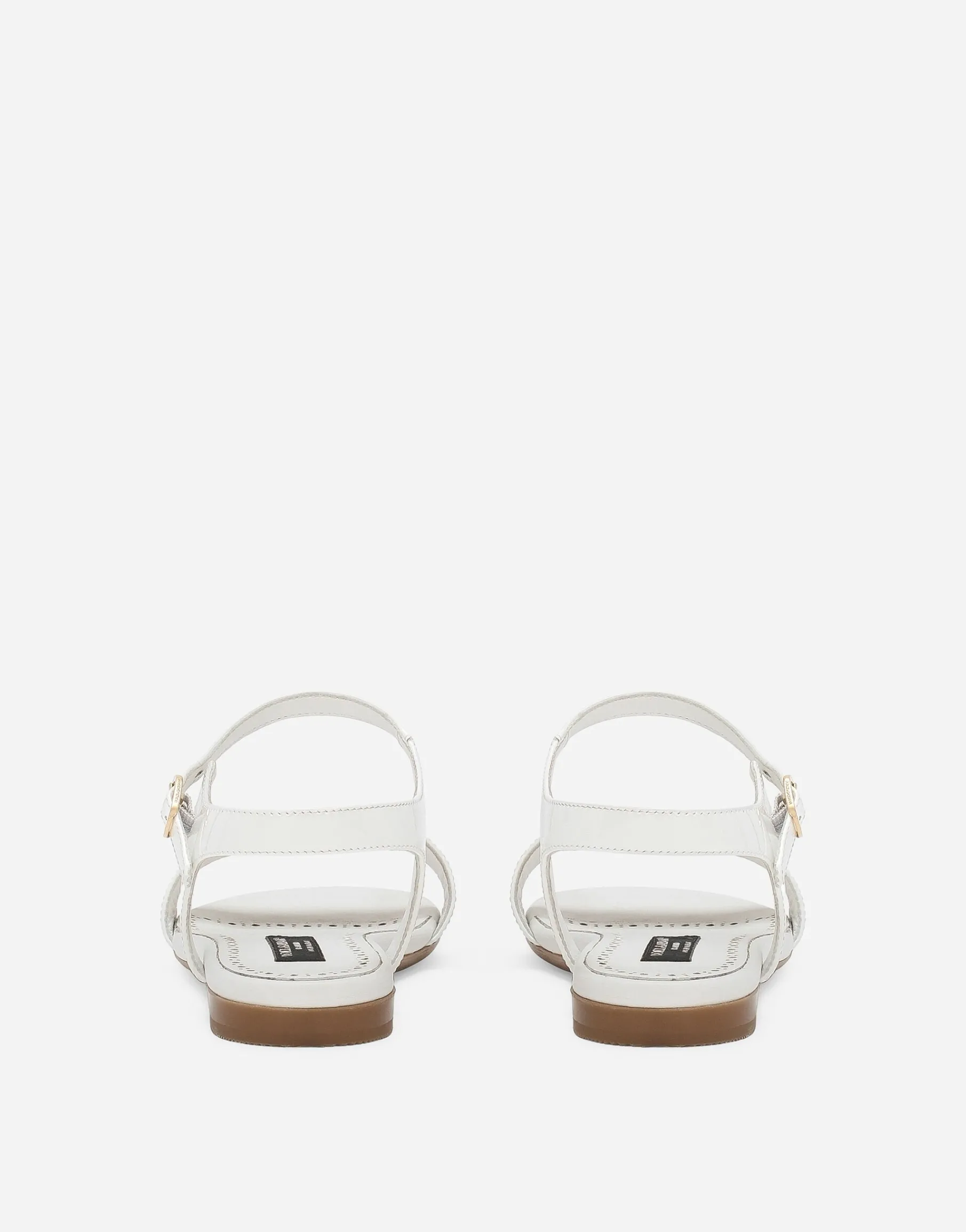 Patent leather sandals