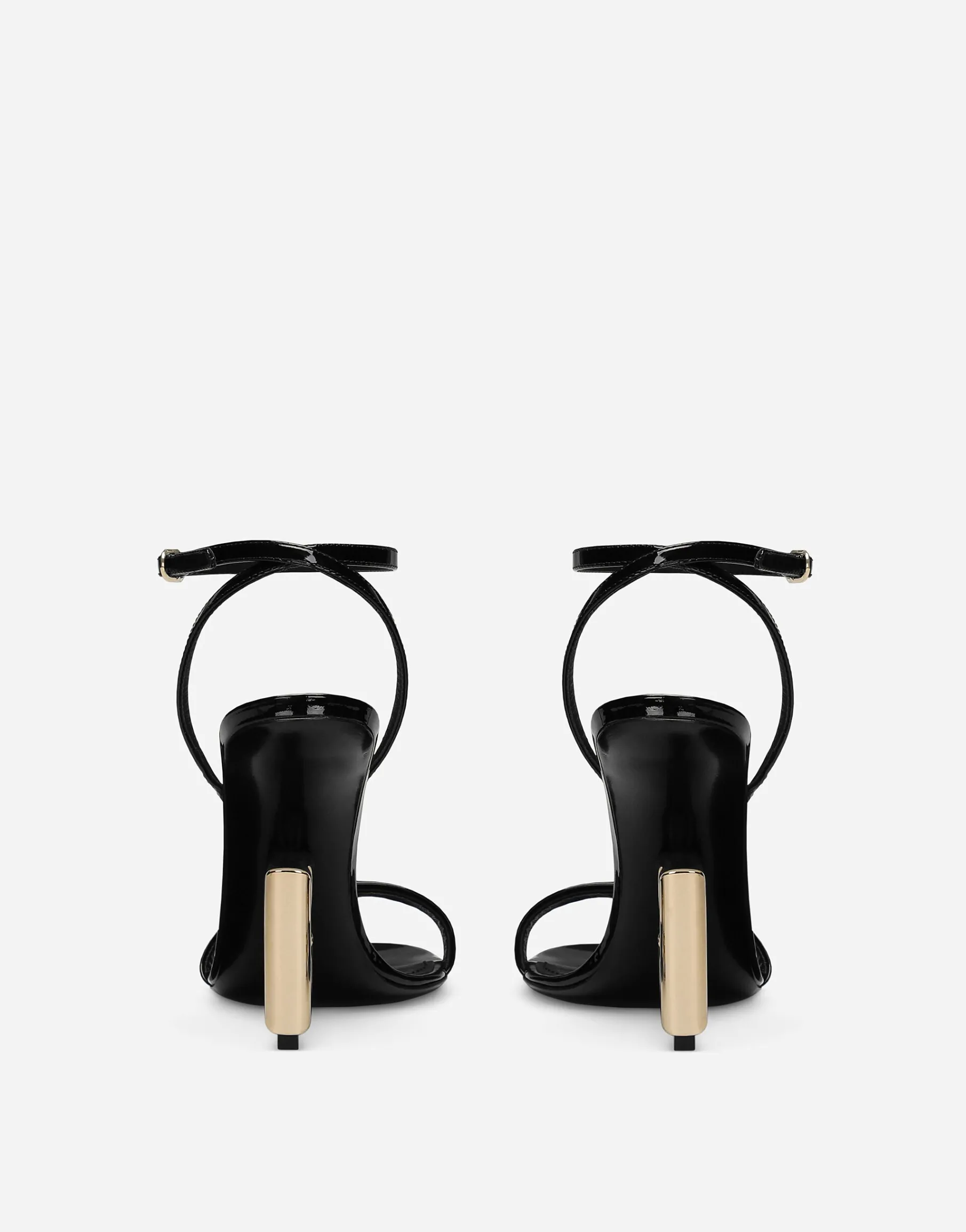 Patent leather sandals