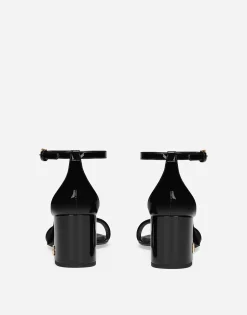 Patent leather sandals