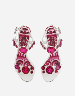 Patent leather sandals