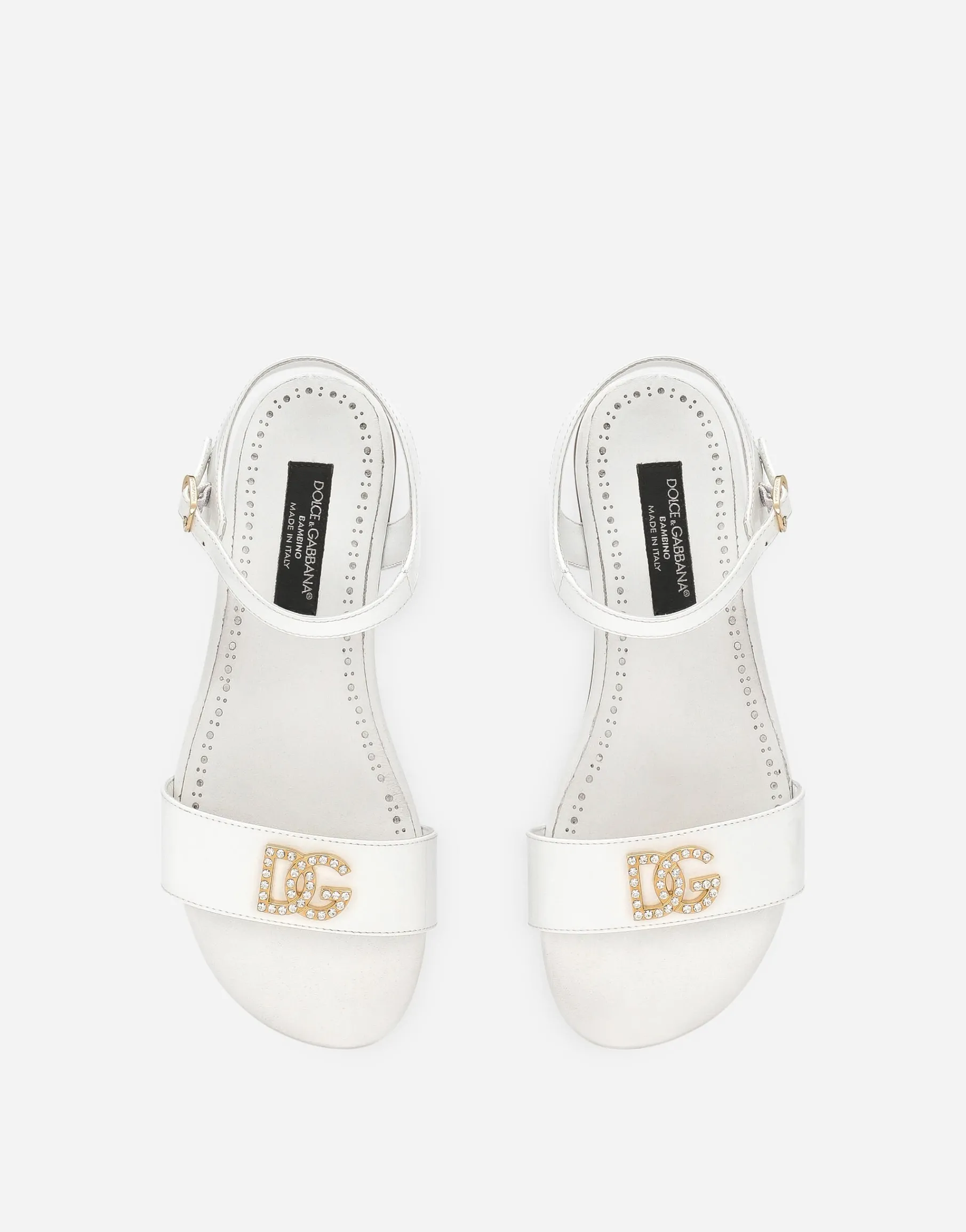 Patent leather sandals