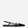 Patent leather slingbacks