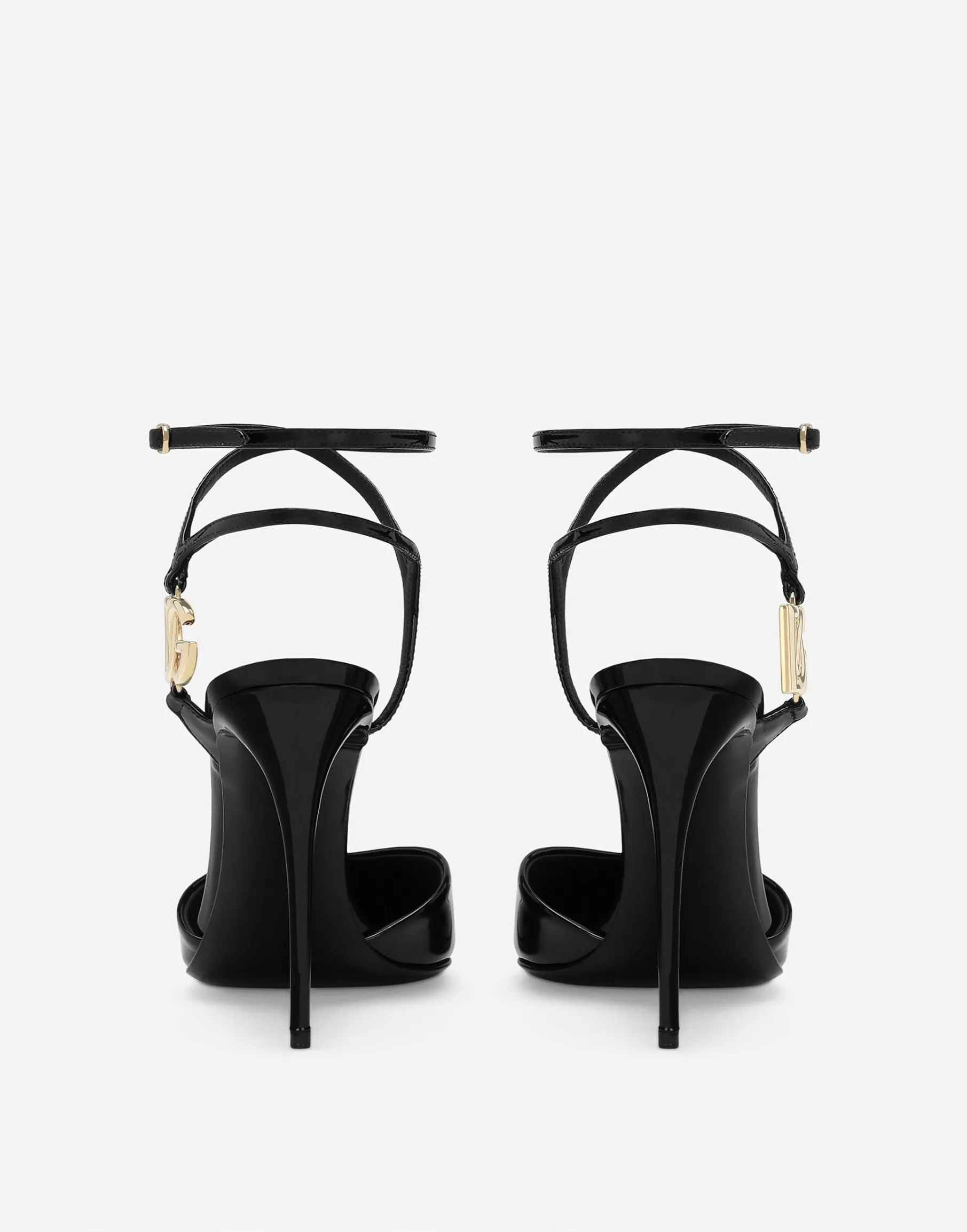 Patent leather slingbacks