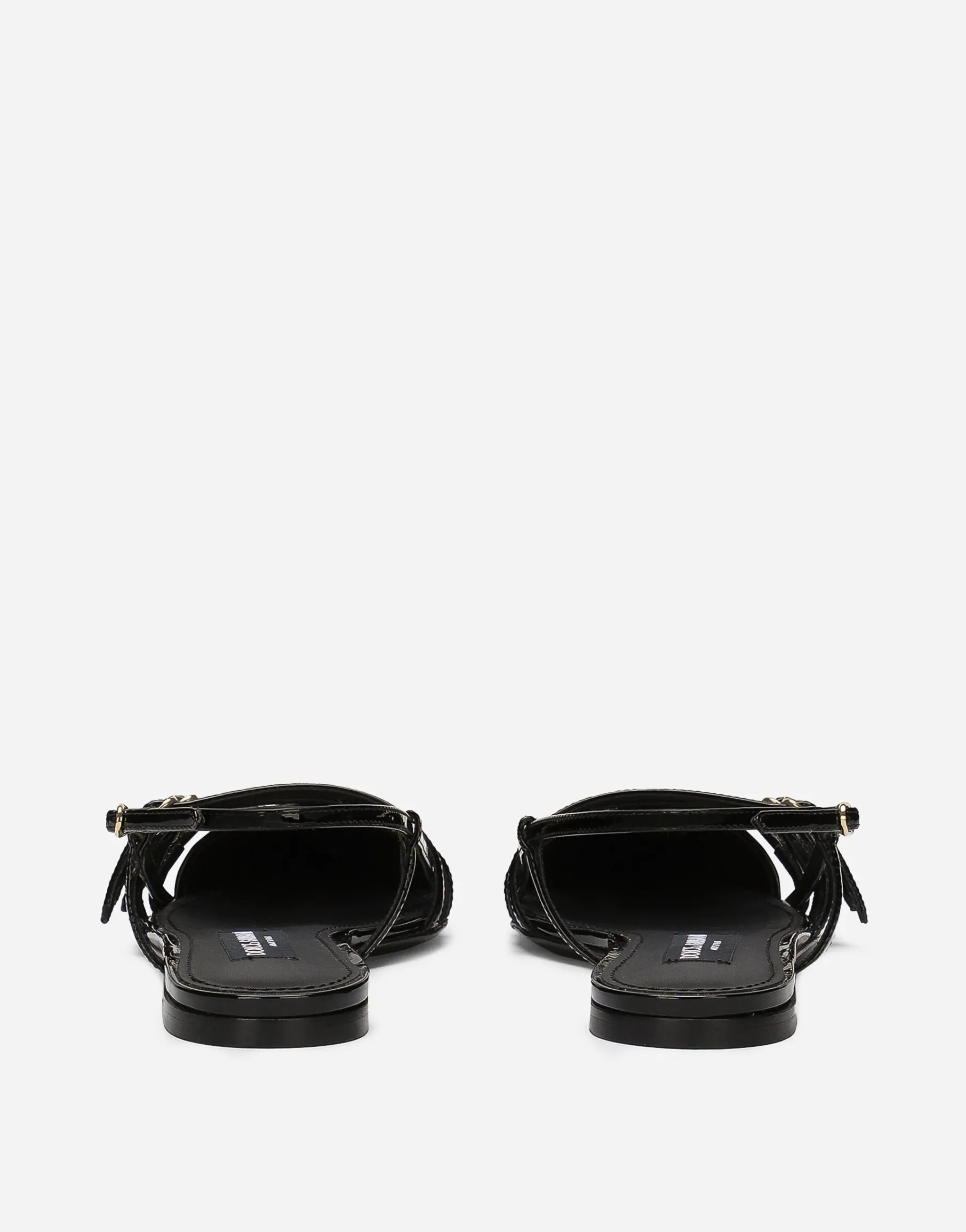 Patent leather slingbacks