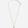 Pendant necklace with crystals