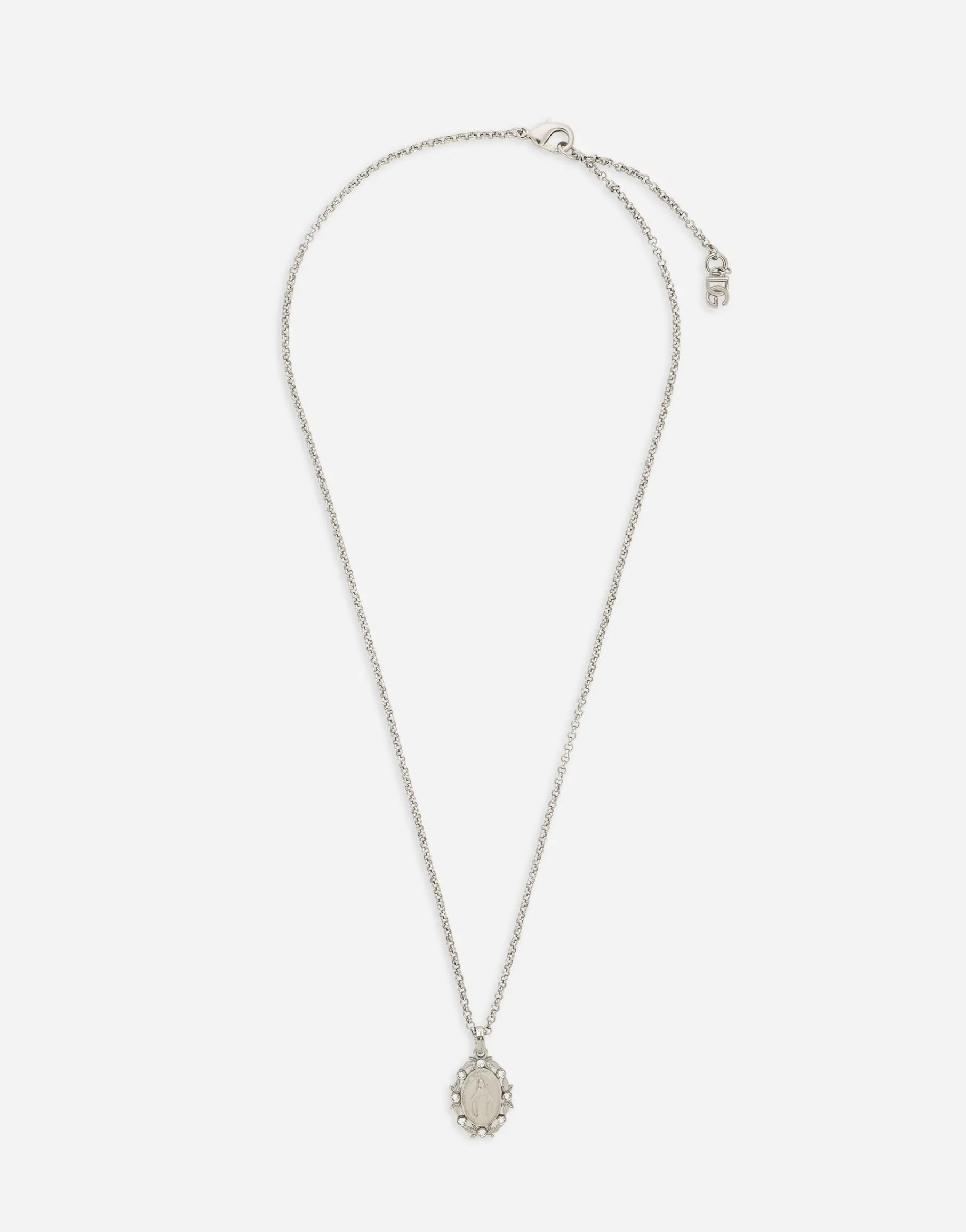 Pendant necklace with crystals