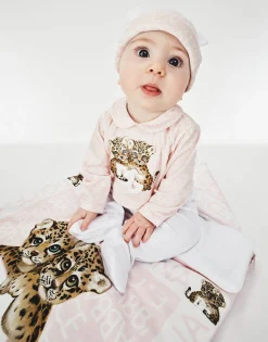 3-piece gift set in jersey with all-over logo print
